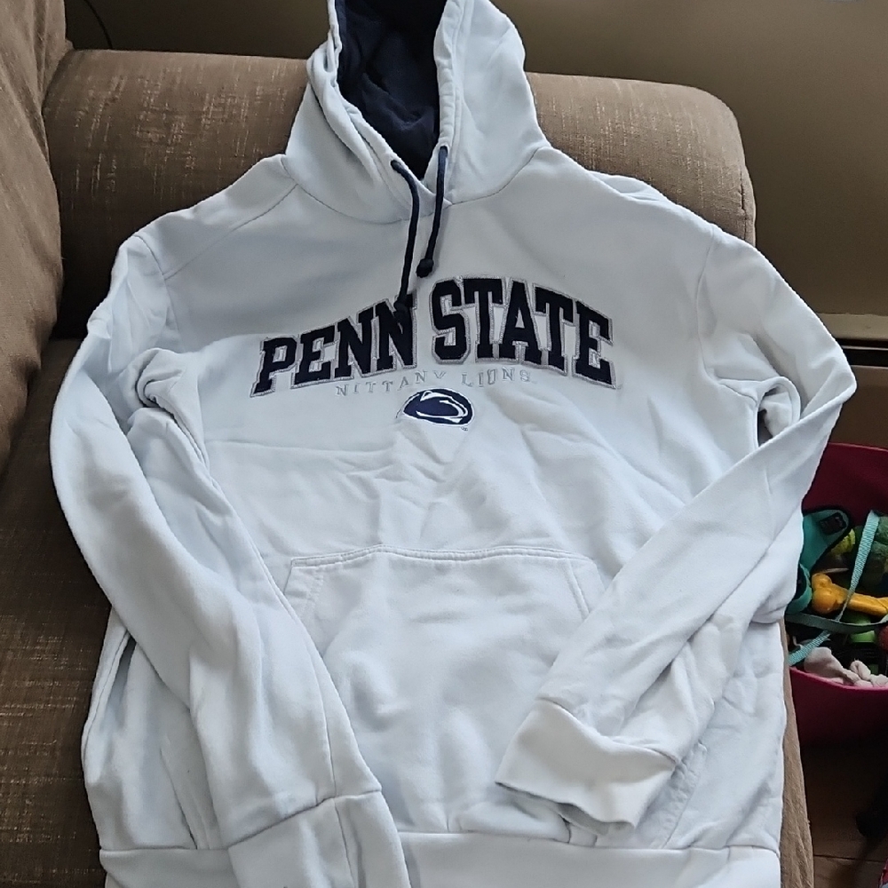 Knights Apparel White Hoodie with Navy Accents